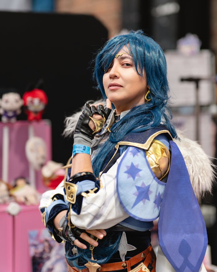 A vibrant anime cosplay captured at an event in San José, Costa Rica.